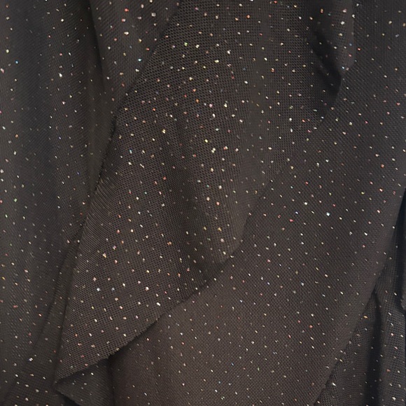 THIRTY THIRTY Women’s Chic Glitter Mesh Ruffle Maxi Dress Size M - Picture 8 of 8